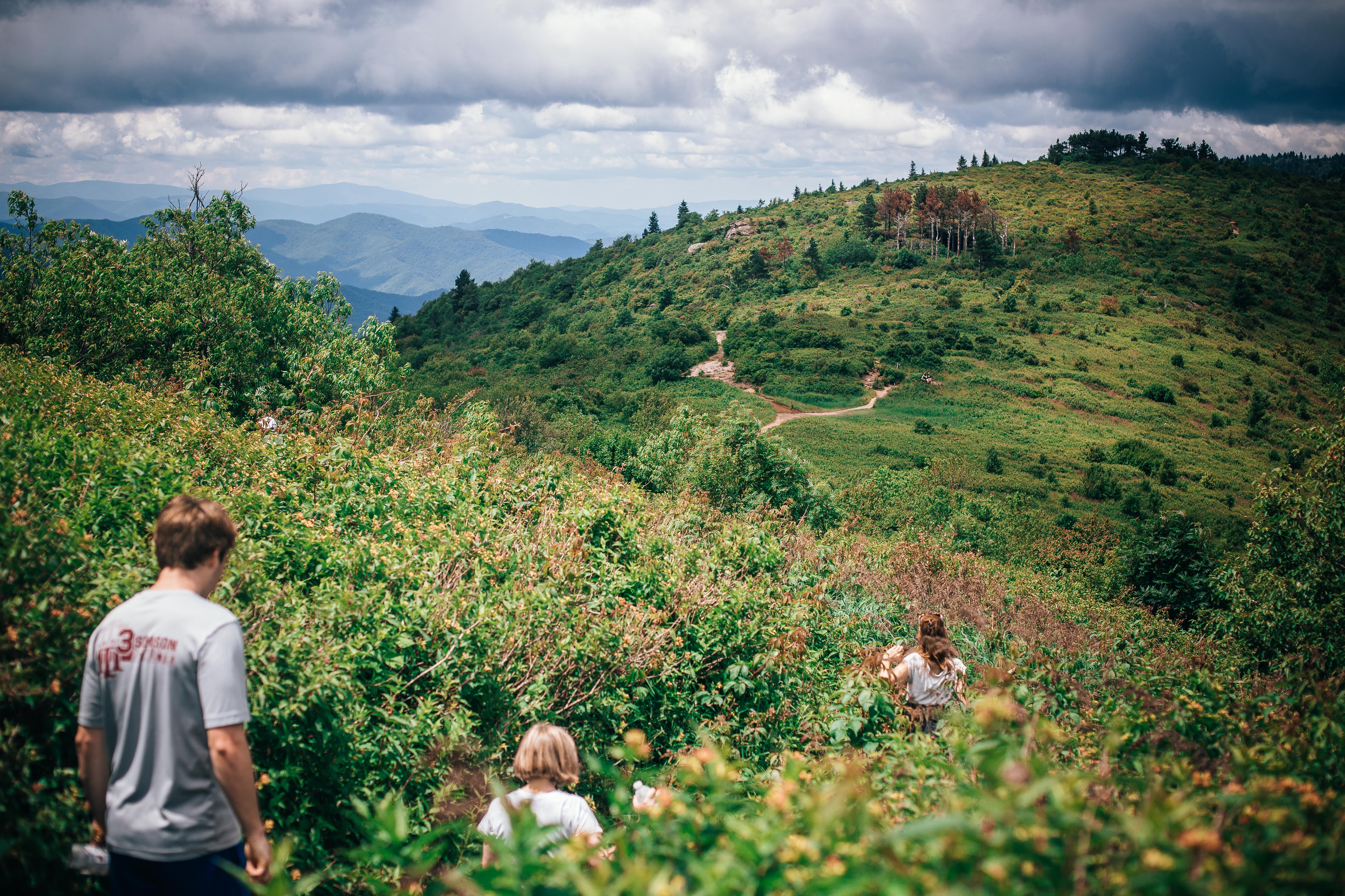 Hiking near the Blue Ridge Parkway